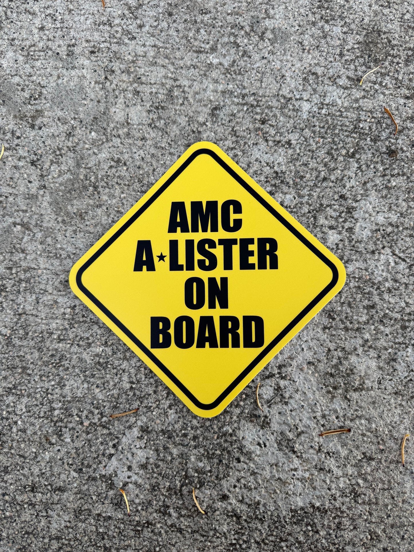 AMC A-Lister On Board Bumper Sticker