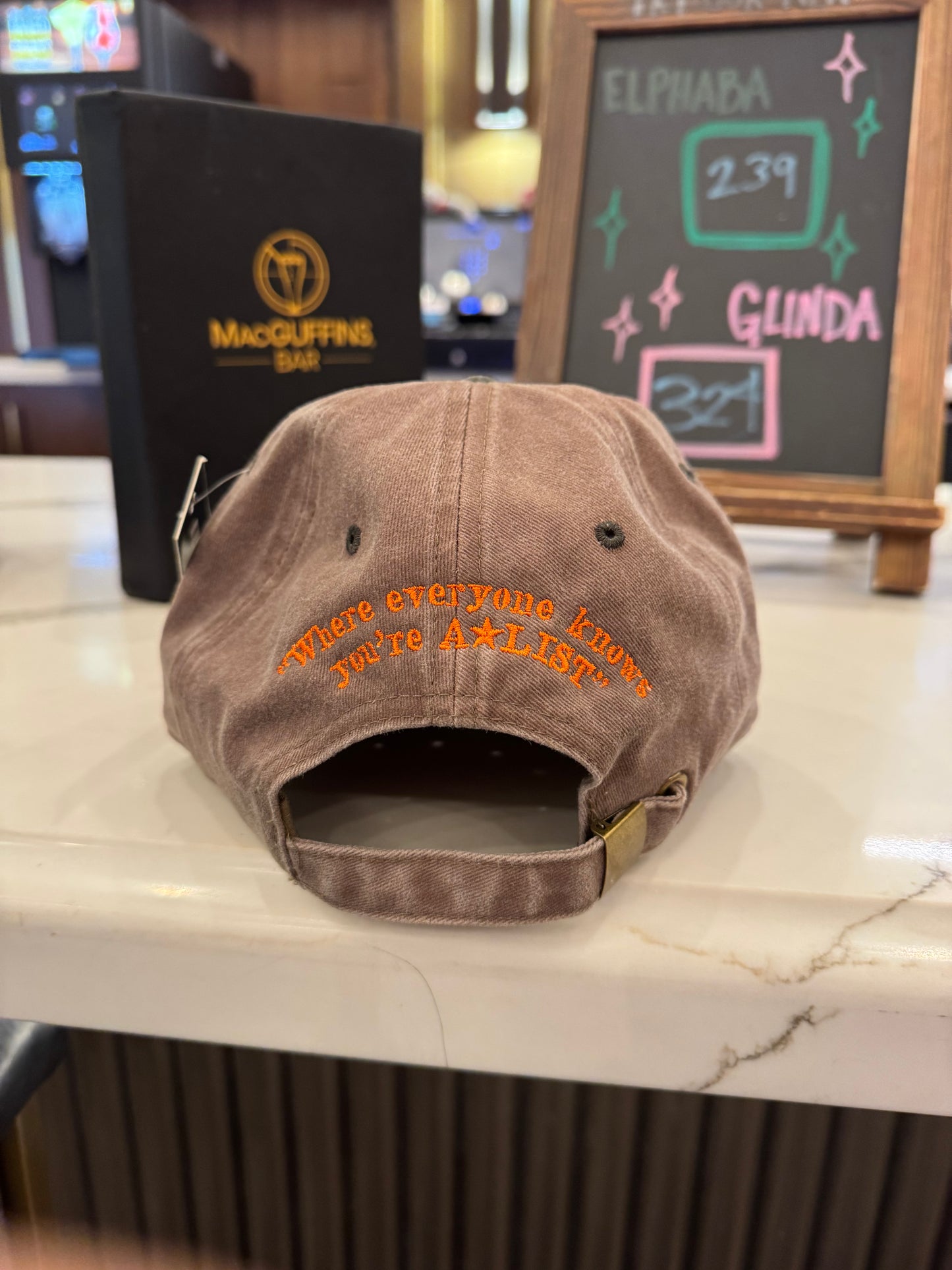 Movie Theater Bar Parody Hat